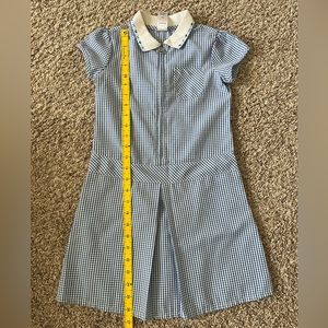 F&F Girls Dress Size 6/7 Blue/White Short Sleeved Dress. Never worn